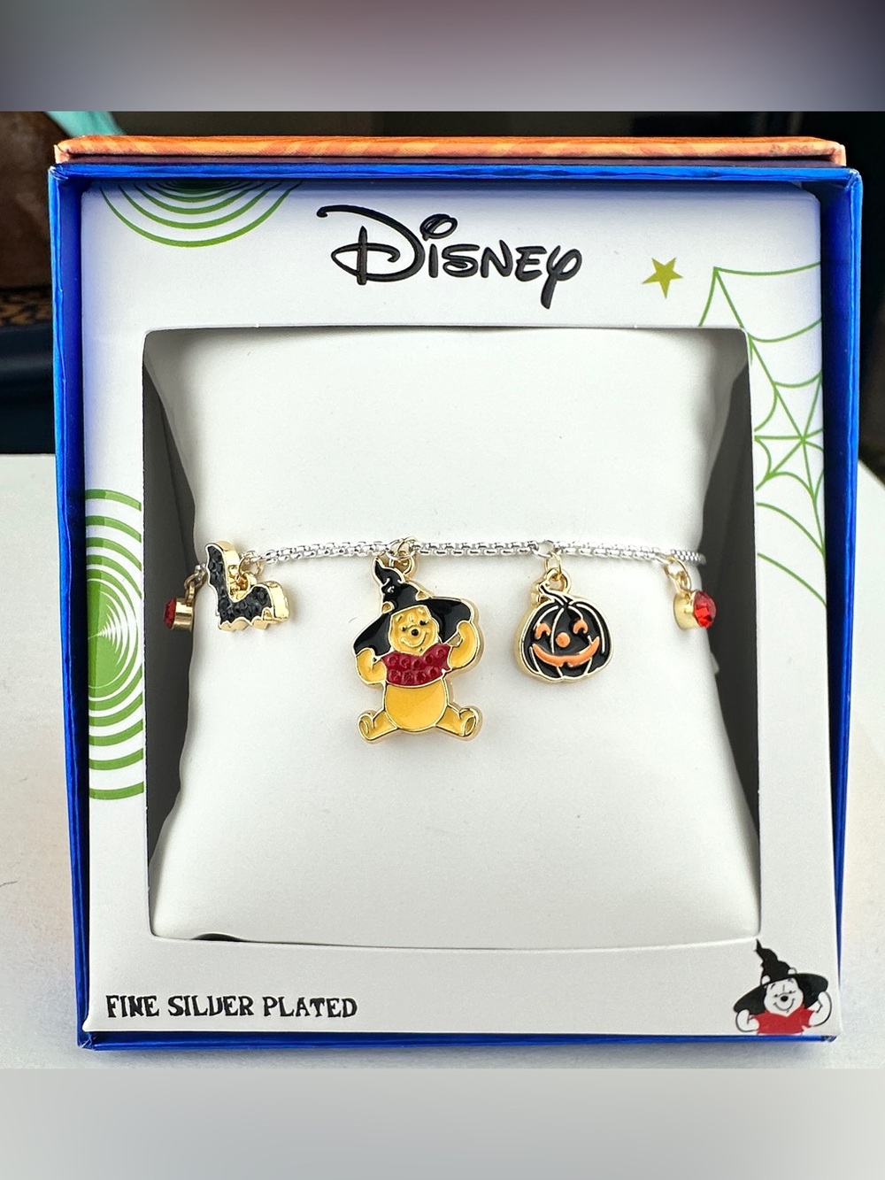 NIB Disney Winnie the Pooh Halloween Witch Charm Bracelet